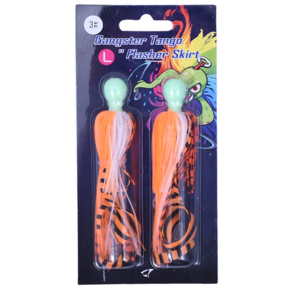JIGGING MASTER Teaser Lure GANGSTER TANGO Flasher Skirt #L-80mm - Image 15