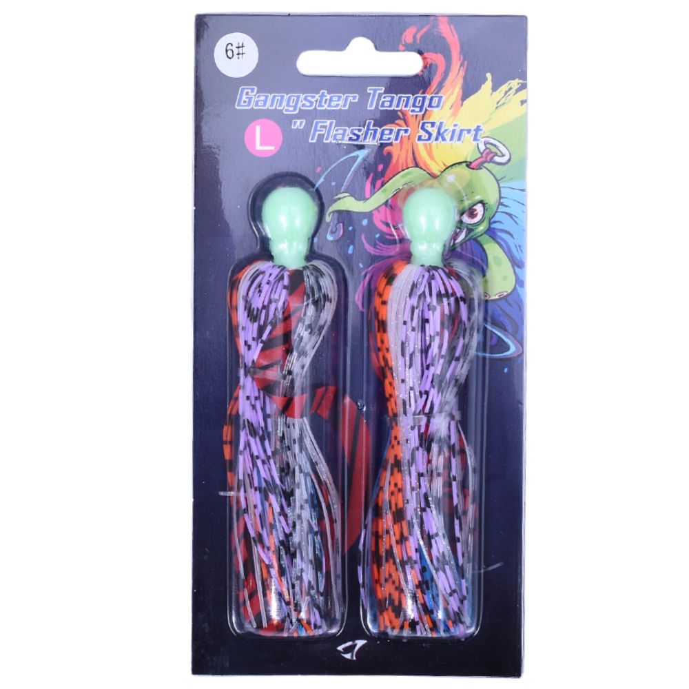 JIGGING MASTER Teaser Lure GANGSTER TANGO Flasher Skirt #L-80mm - Image 13