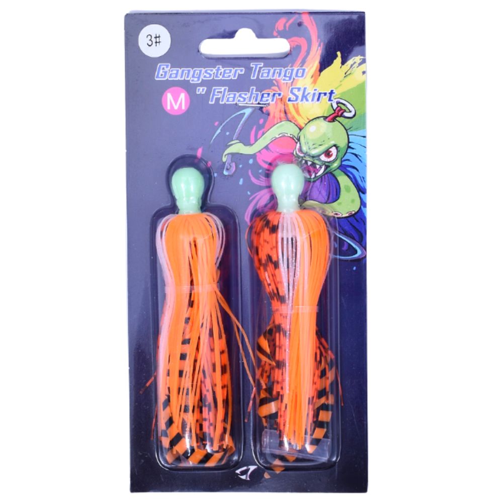 JIGGING MASTER Teaser Lure GANGSTER TANGO Flasher Skirt #M-70mm - Image 15
