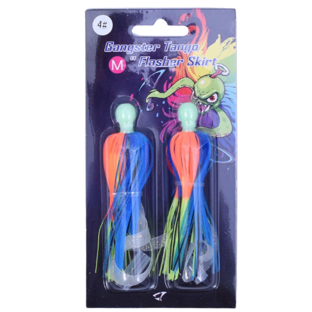 JIGGING MASTER Teaser Lure GANGSTER TANGO Flasher Skirt #M-70mm - Image 16