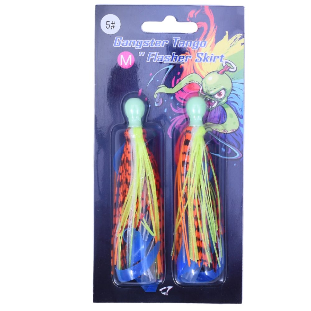 JIGGING MASTER Teaser Lure GANGSTER TANGO Flasher Skirt #M-70mm - Image 13