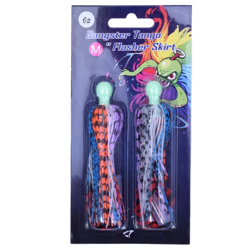 JIGGING MASTER Teaser Lure GANGSTER TANGO Flasher Skirt #M-70mm - Image 14