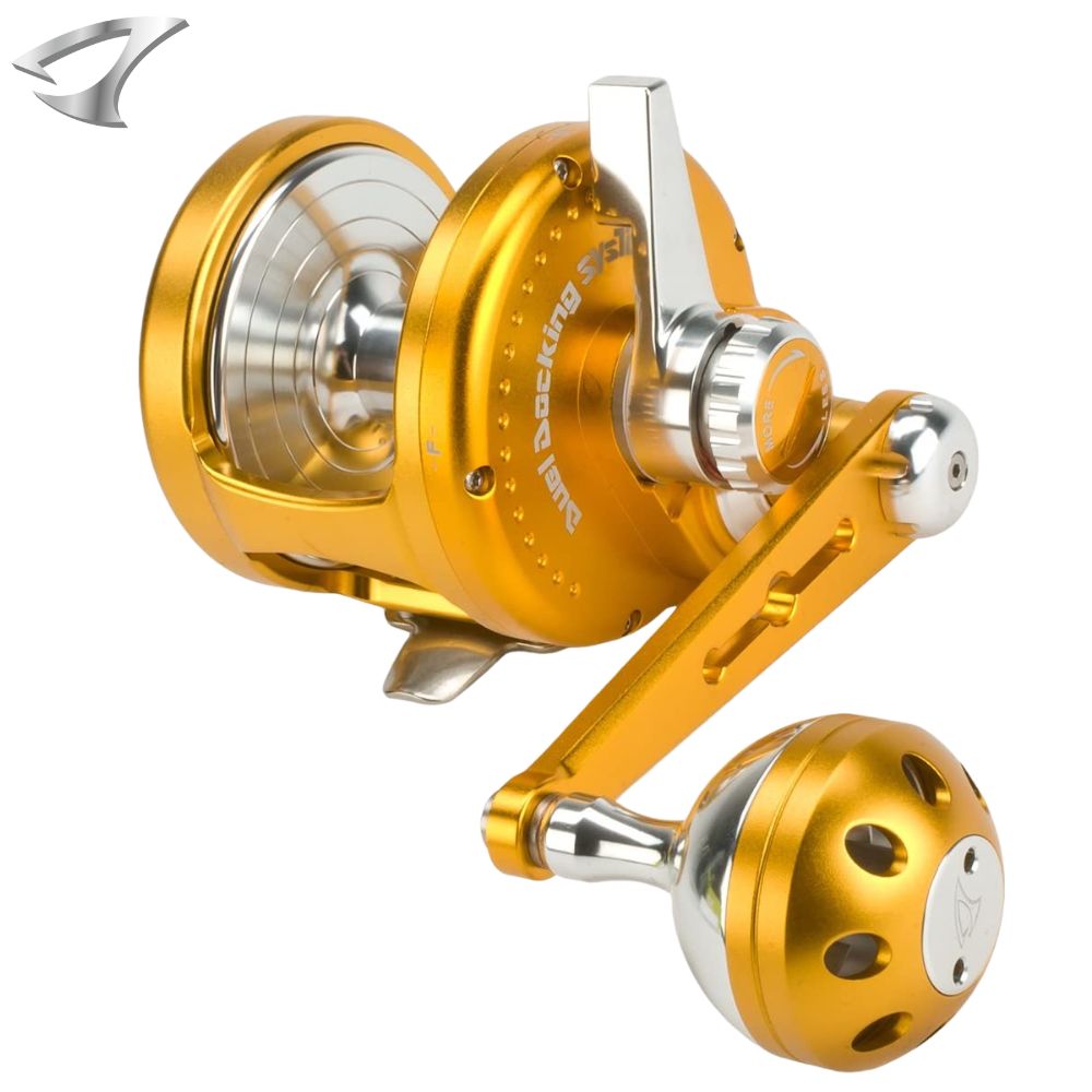 JIGGING MASTER Dual Docking Righthanded Jigging Reel OCEAN DEVIL PE8 GD/SV