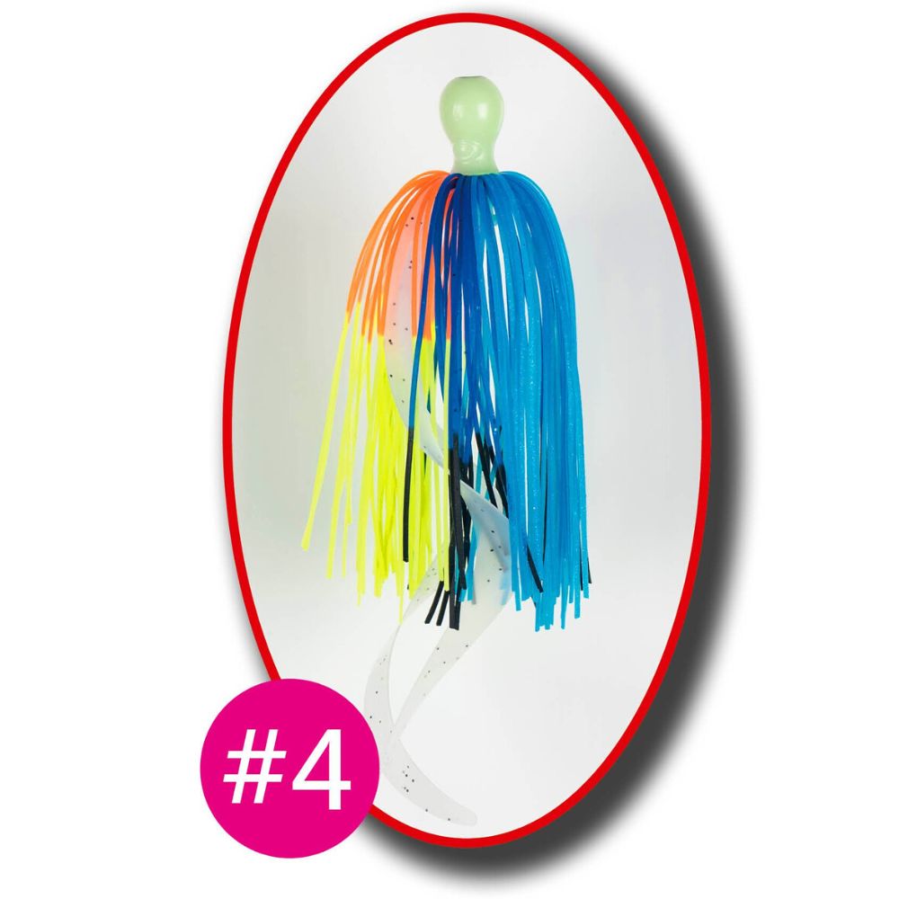JIGGING MASTER Teaser Lure GANGSTER TANGO Flasher Skirt #L-80mm - Image 5