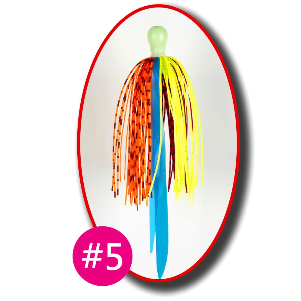 JIGGING MASTER Teaser Lure GANGSTER TANGO Flasher Skirt #L-80mm - Image 6
