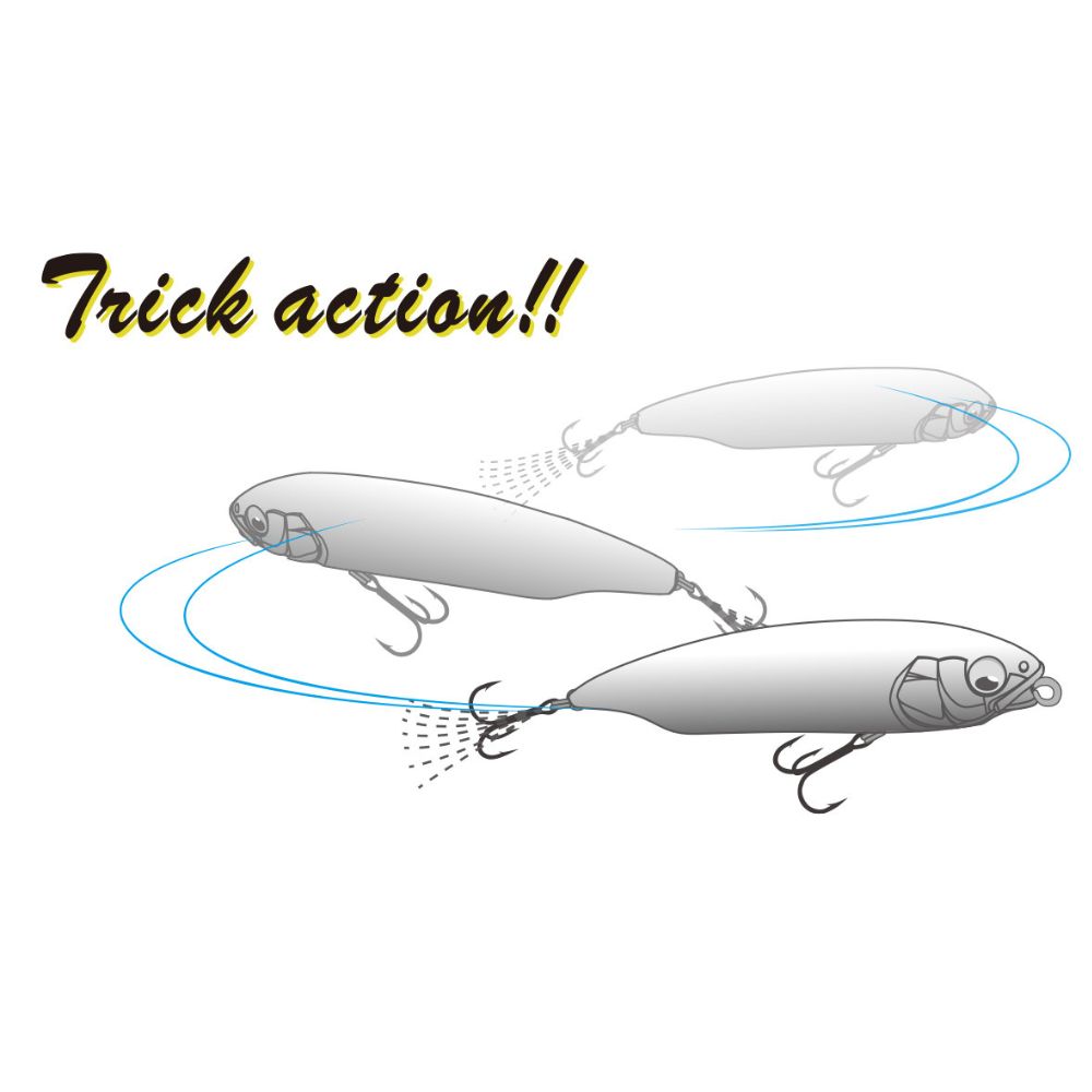 MEGABASS Topwater WTD Slow Sinking Lure KARASHI 59mm/5.3g HT Setsuki Chiayu - Image 4