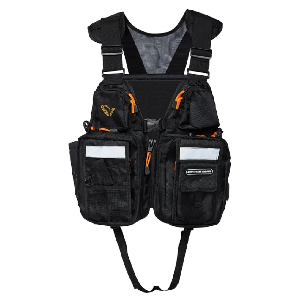 SAVAGE GEAR Floating Fishing Vest HITCH HIKER Black