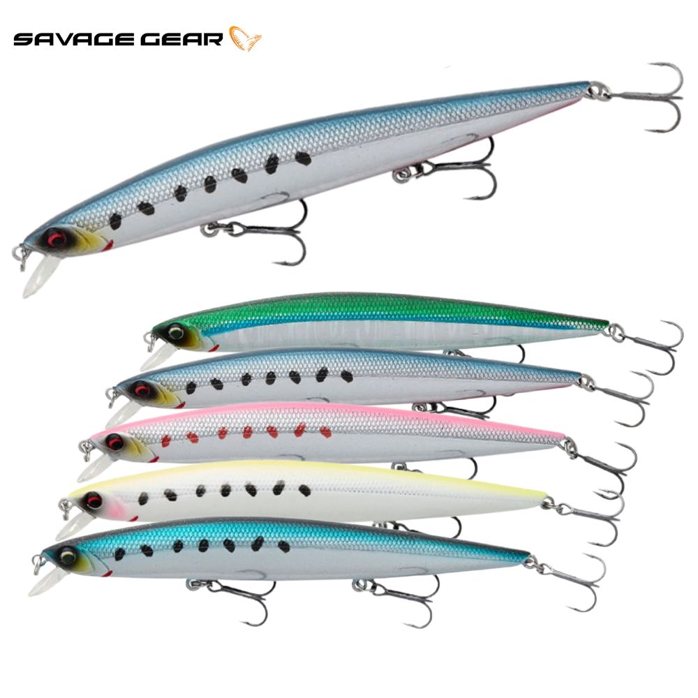 SAVAGE GEAR Floating Jerk Minnow Lure SEA BASS MINNOW 14cm/18.5g