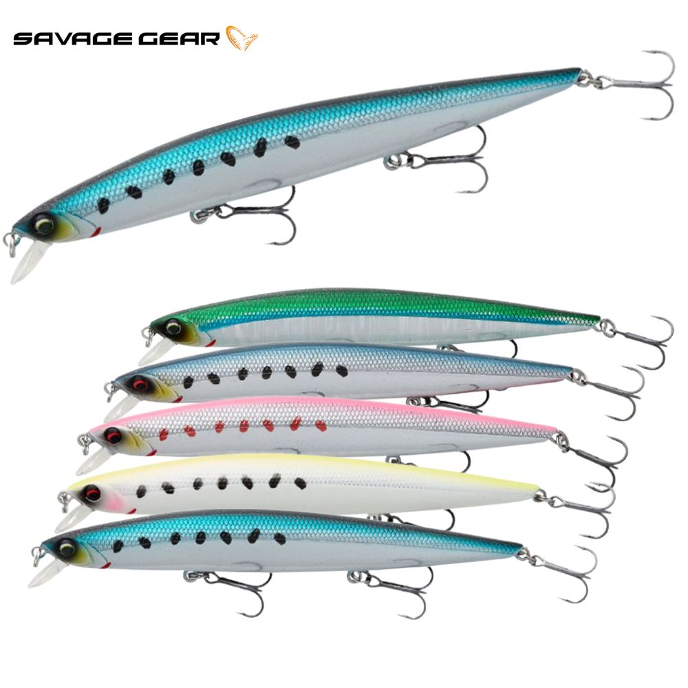 SAVAGE GEAR Floating Jerk Minnow Lure SEA BASS MINNOW 12cm/12.5g