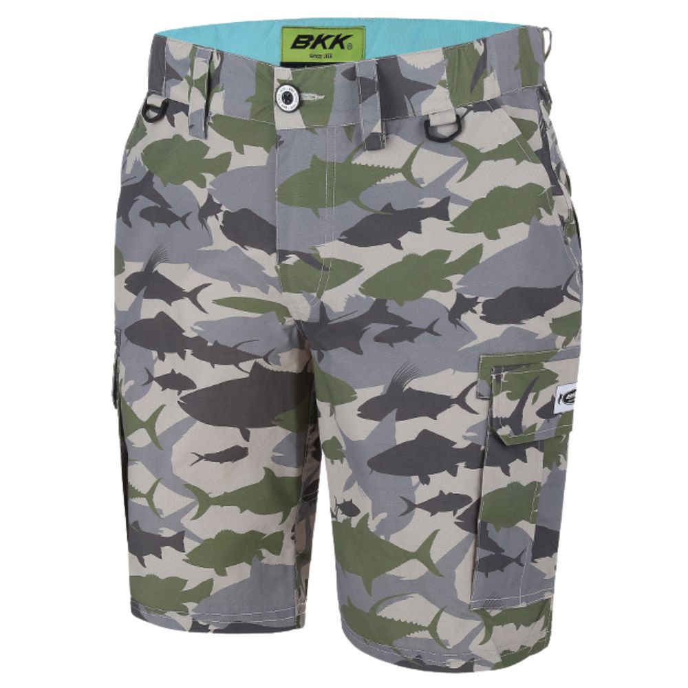 BKK TerraTex Fabric Quick Dry Fishing Shorts CARGO-QD Camouflage