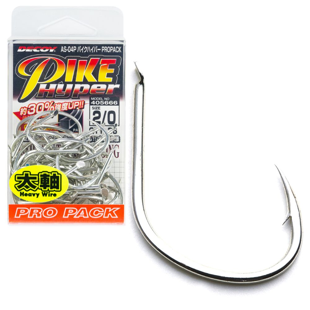 DECOY Saltwater Jigging Assist Heavy Wire Hook HYPER PIKE AS-04 Pro Pack