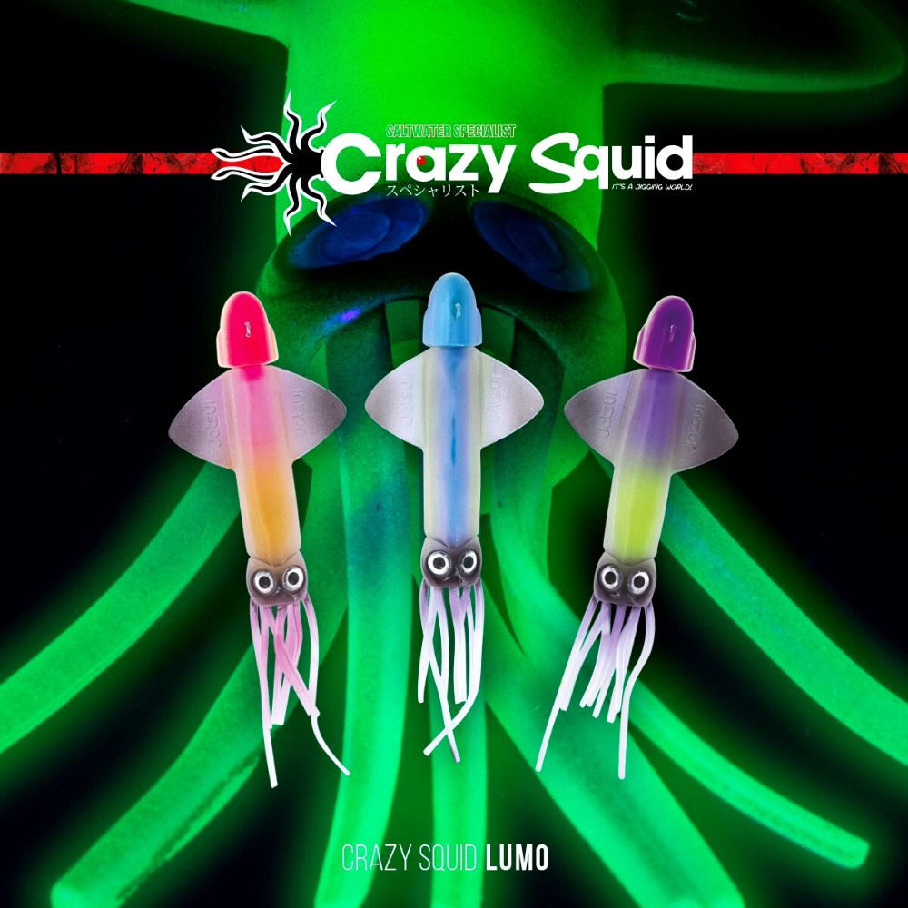 JATSUI Saltwater Fishing Luminous Soft Bait Lure CRAZY SQUID 200g - Image 6