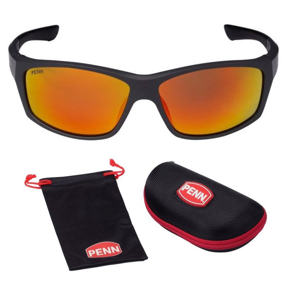 PENN Polarized Sunglasses CONFLICT Flame Red