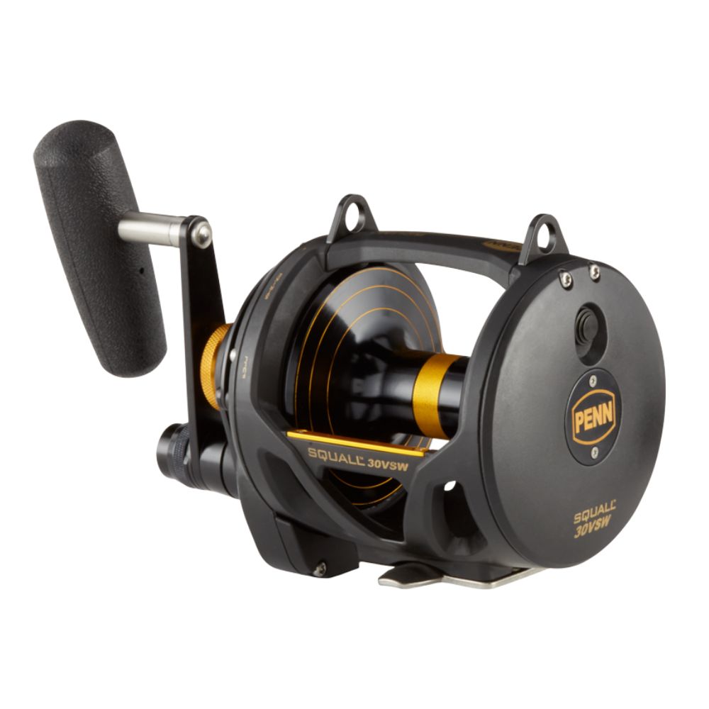 PENN Saltwater Game Fishing Conventional Lever Drag 2 Speed Reel SQUALL 30VSW - Image 5