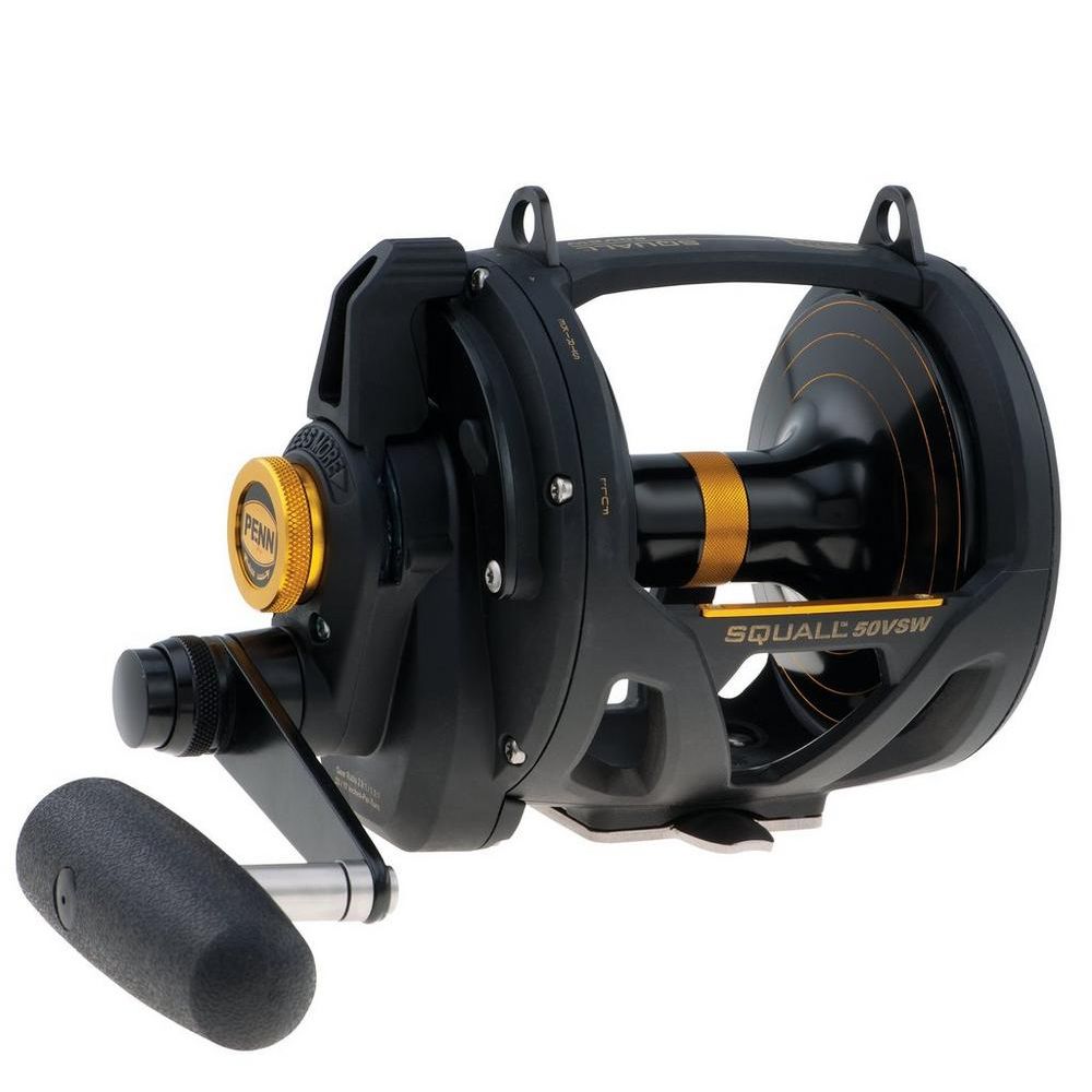 PENN Saltwater Game Fishing Conventional Lever Drag 2 Speed Reel SQUALL 50VSW - Image 2