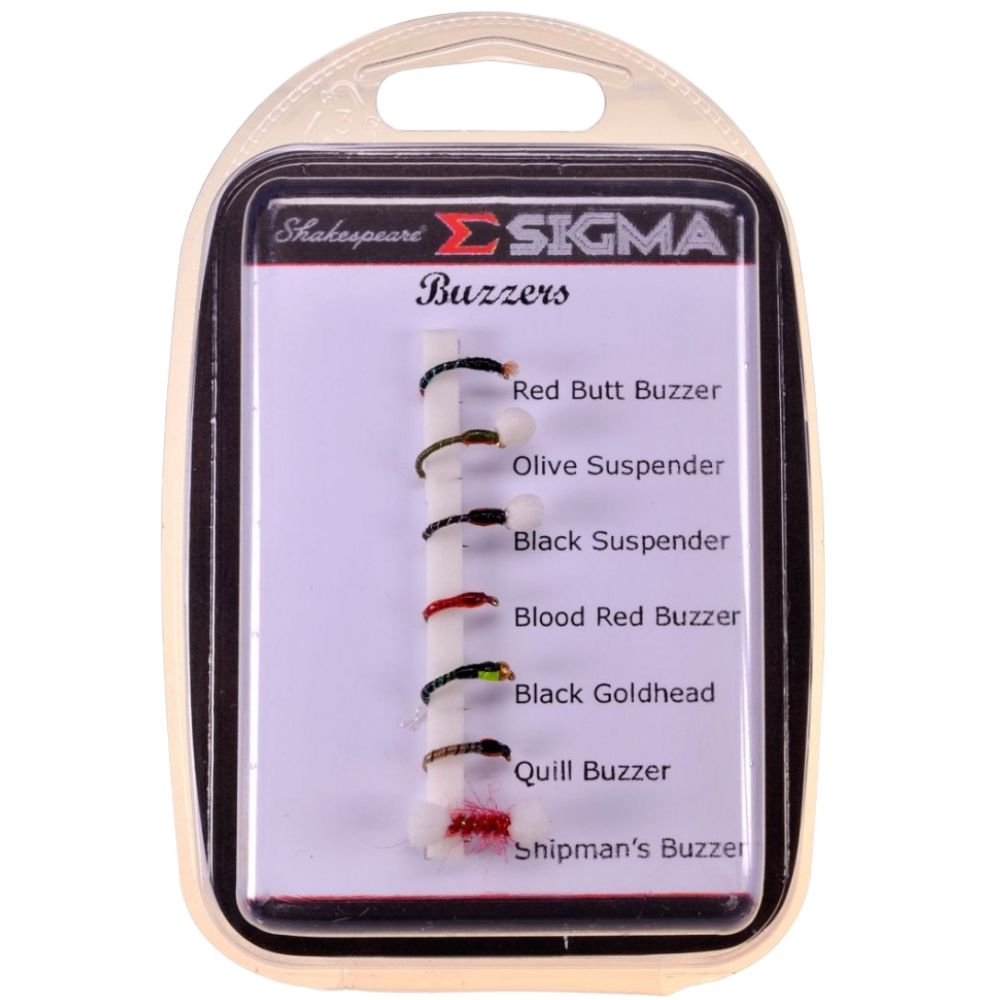 SHAKESPEARE Sigma Fly Fishing Flies BUZZERS Set