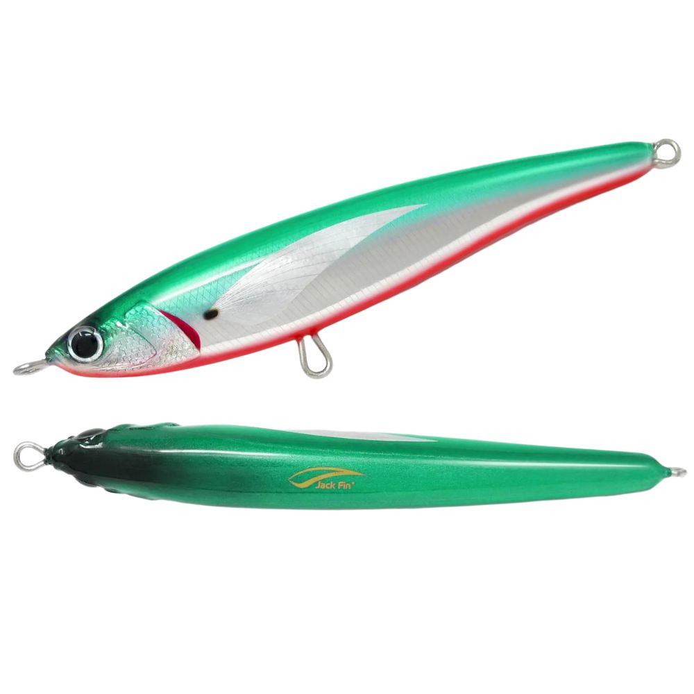 JACK FIN Handmade Tuna Special Sinking Stick Bait Pelagus 165-S Green Tuna - Image 2