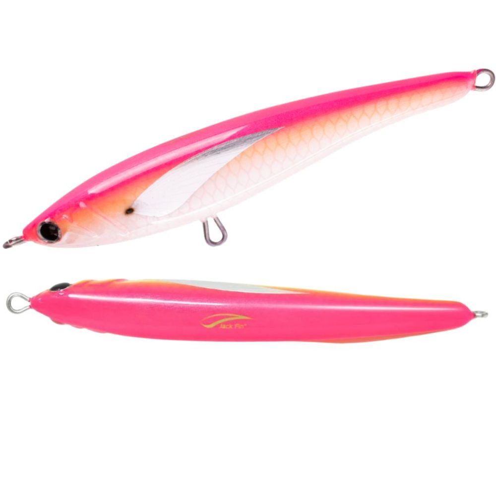 JACK FIN Handmade Tuna Special Sinking Stick Bait Pelagus 165-S Pink - Image 4