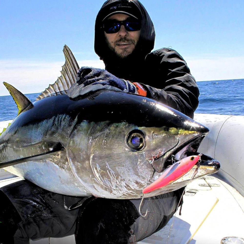 JACK FIN Handmade Tuna Special Sinking Stick Bait Pelagus 165-S Pink - Image 5