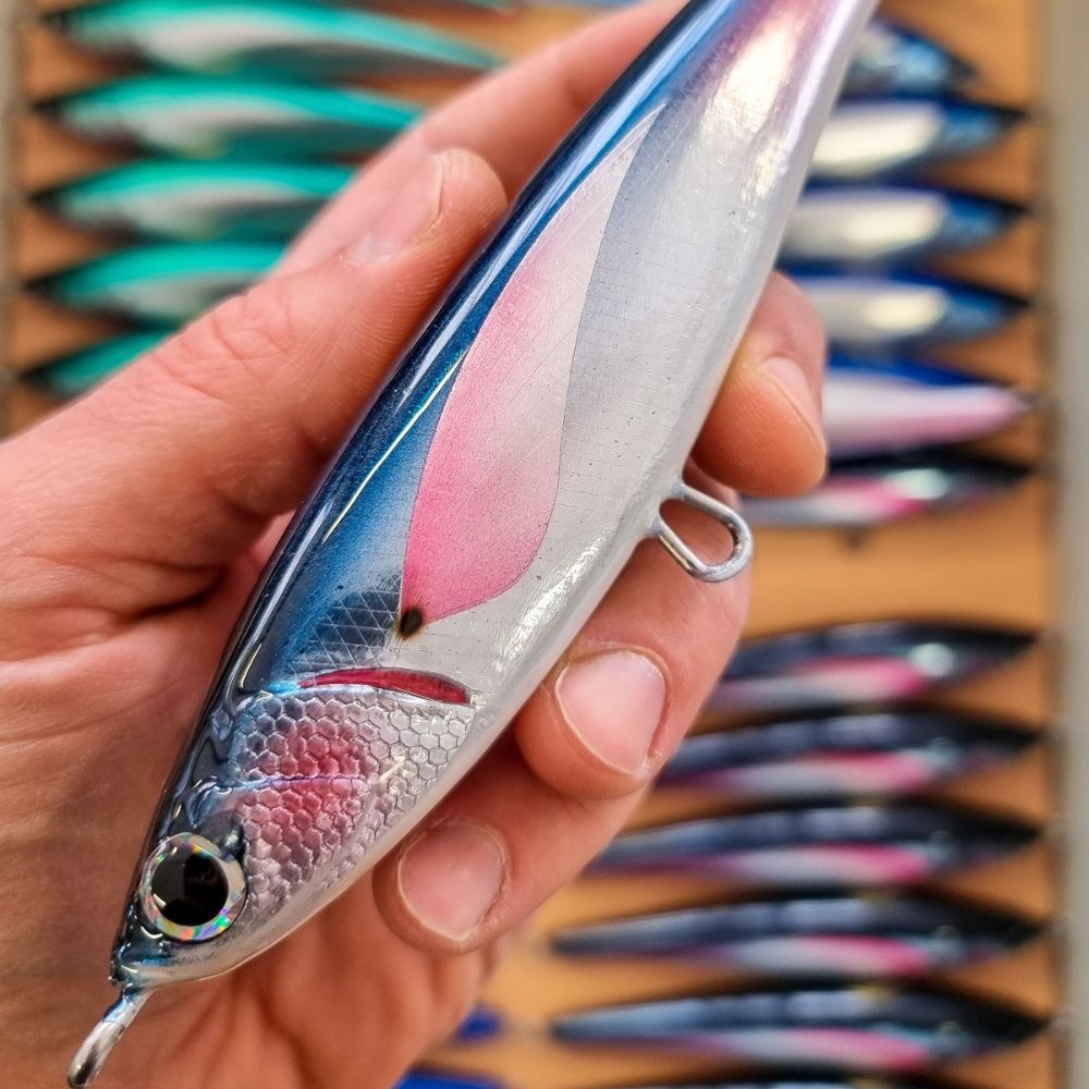 JACK FIN Handmade Tuna Special Sinking Stick Bait Pelagus 165-S Red Bait - Image 5