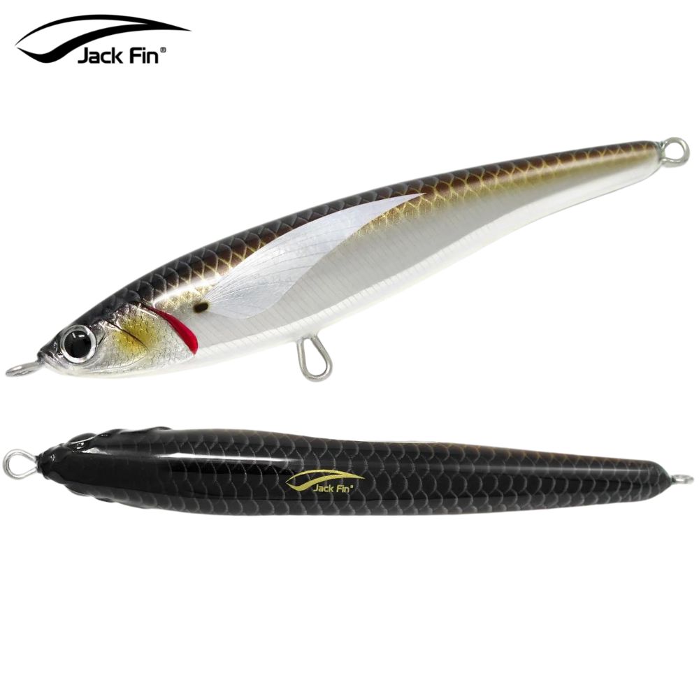 JACK FIN Handmade Tuna Special Sinking Stick Bait Pelagus 165-S Silver Shad
