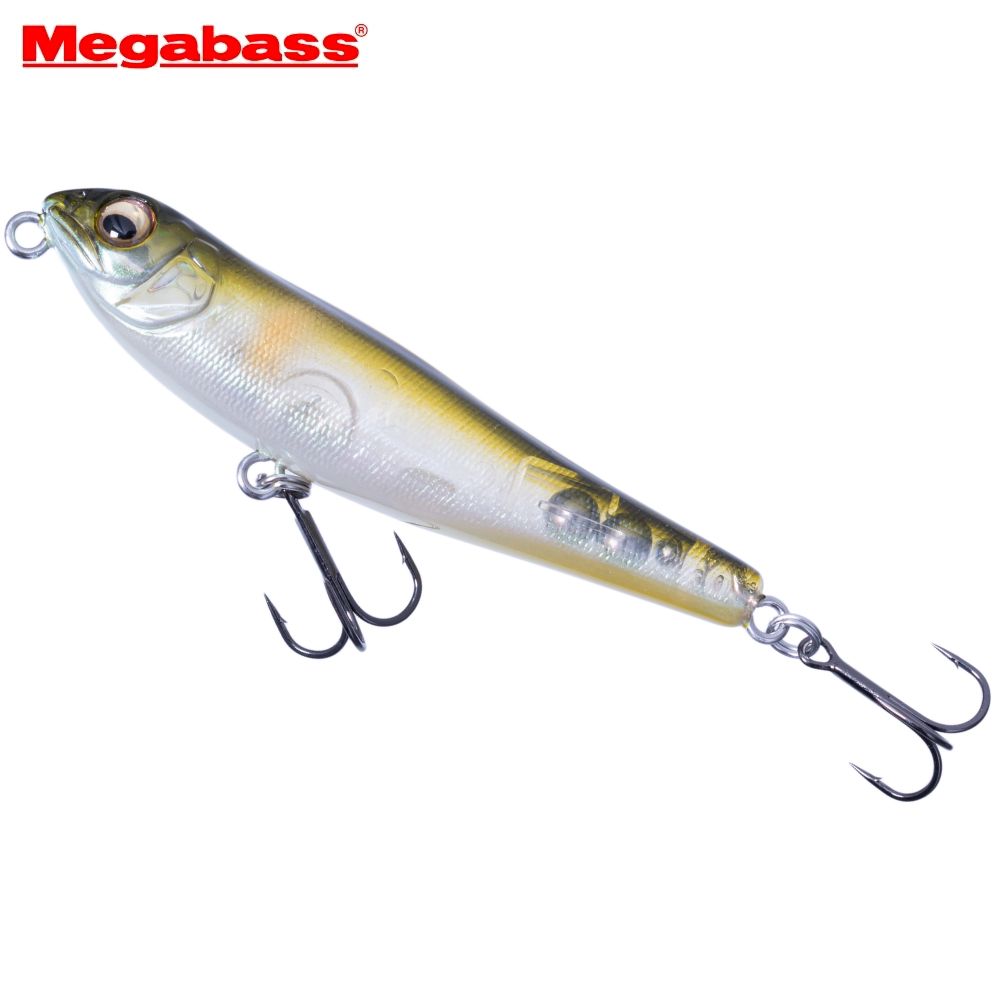 MEGABASS Topwater Floating Pencil Bait Lure DOG-X Jr.COAYU GP Skeleton Chiayu