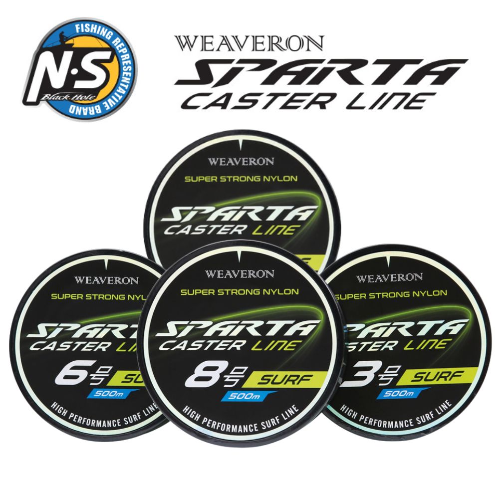 NS BLACK HOLE High Performance Low-Stretch Surf Nylon WEAVERON SPARTA CASTER LINE 500m