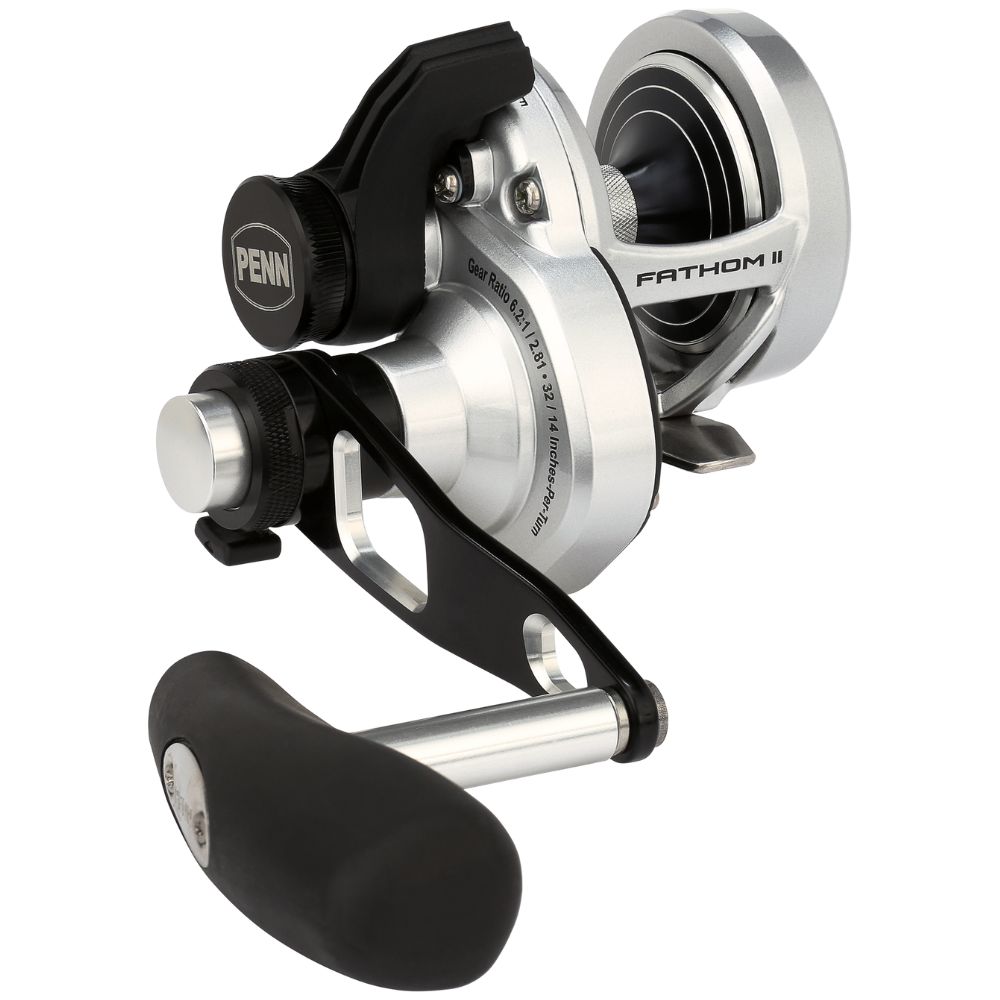 PENN Conventional 2-Speed Right-Handed Reel FATHOM II LEVER DRAG 10XNLD2 - Image 2
