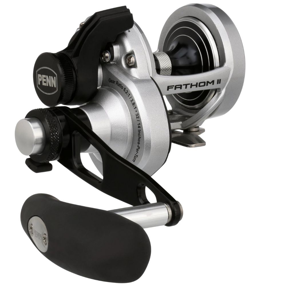 PENN Conventional 2-Speed Right-Handed Reel FATHOM II LEVER DRAG 15LD2 - Image 2