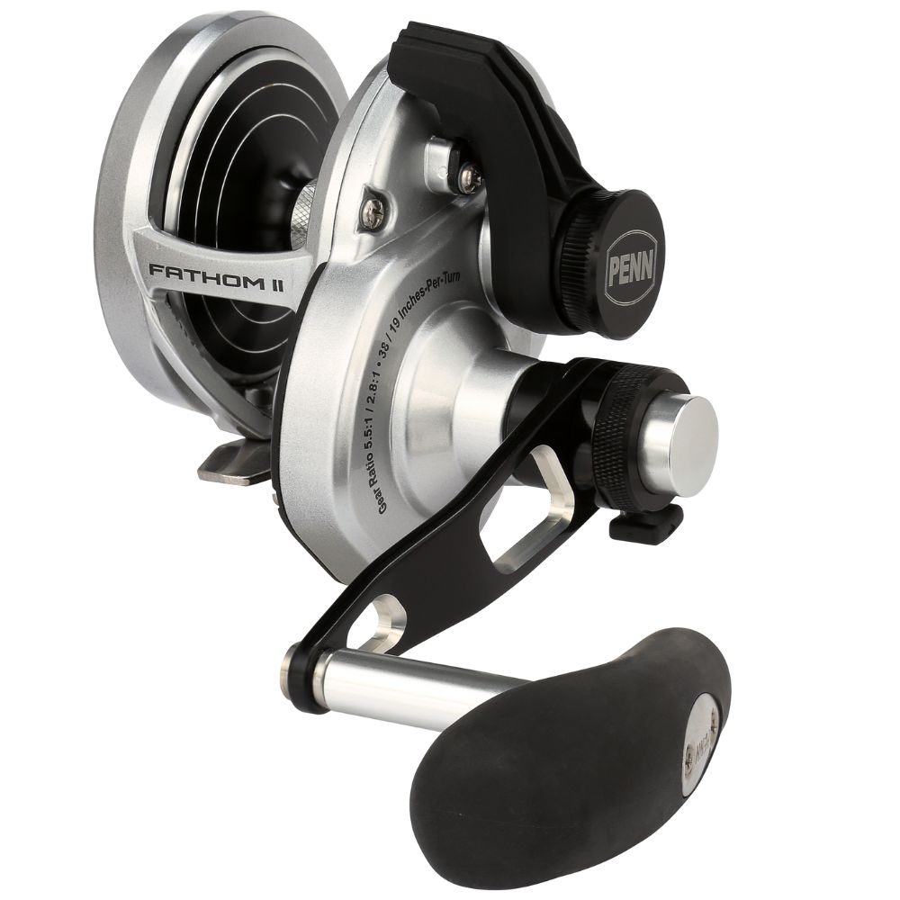 PENN Conventional 2-Speed Left-Handed Reel FATHOM II LEVER DRAG 15XNLD2LH - Image 2