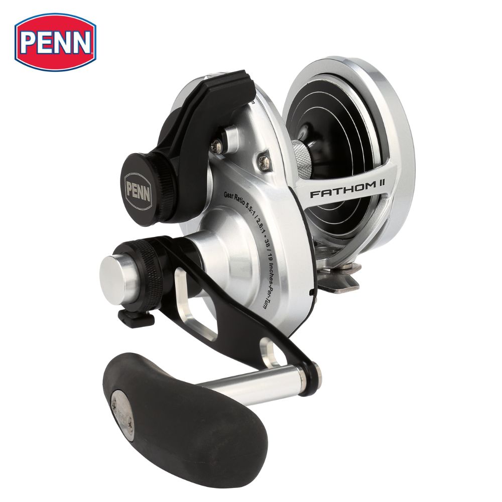 PENN Conventional 2-Speed Right-Handed Reel FATHOM II LEVER DRAG 15XNLD2