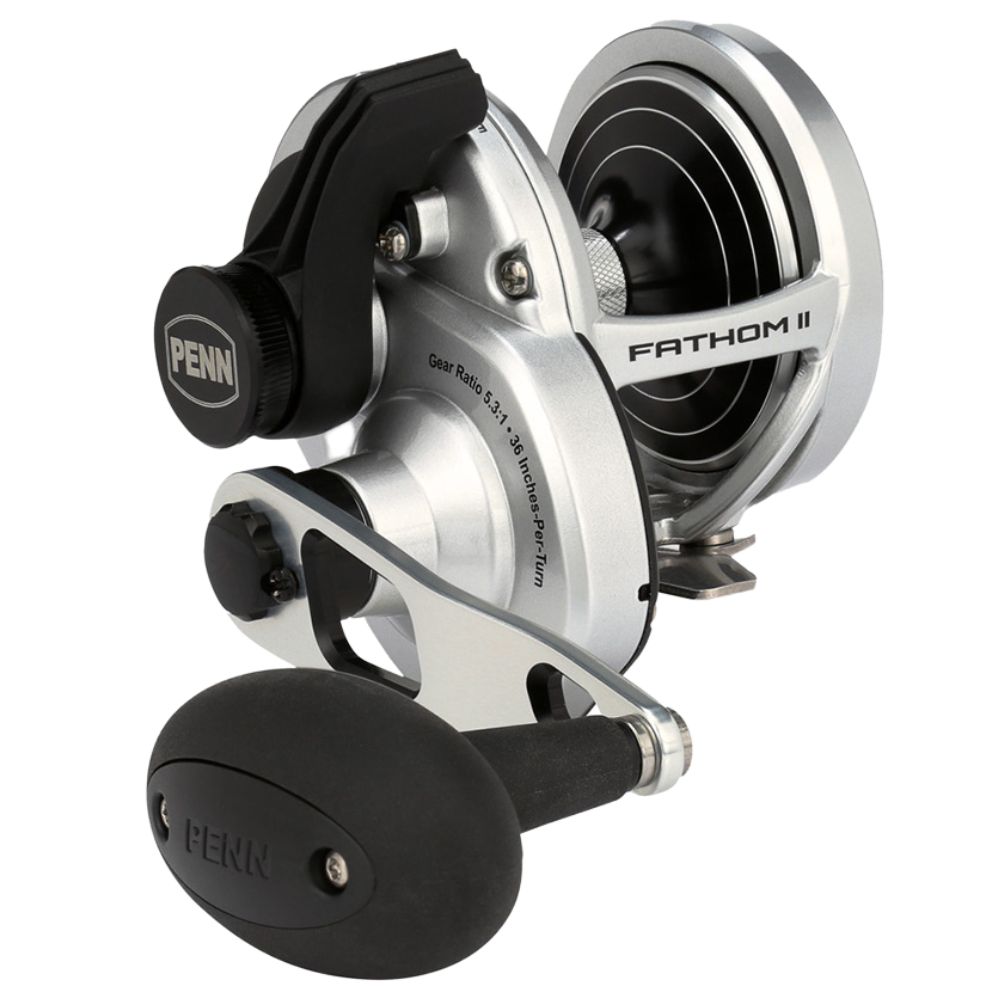 PENN Conventional One-Speed Right-Handed Reel FATHOM II LEVER DRAG 25NLD - Image 2