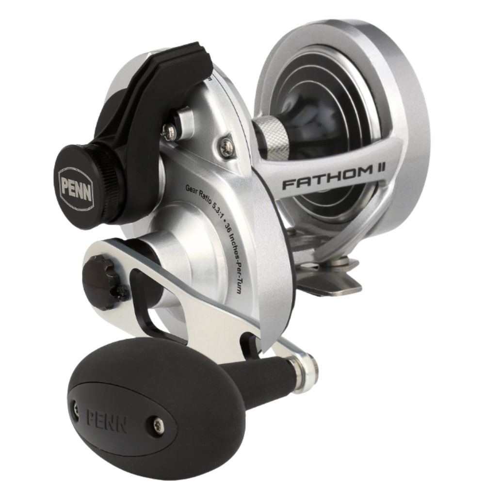 PENN Conventional One-Speed Right-Handed Reel FATHOM II LEVER DRAG 15LD - Image 2
