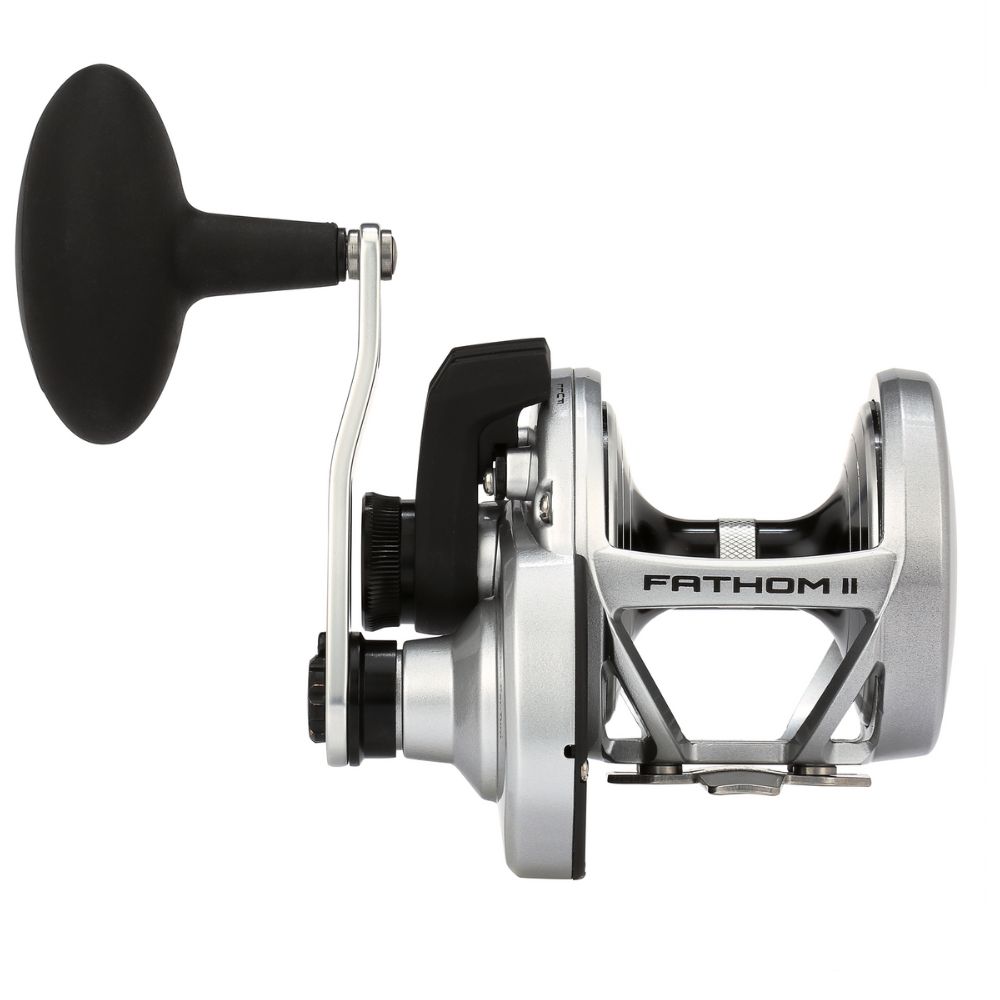 PENN Conventional One-Speed Right-Handed Reel FATHOM II LEVER DRAG 30LD - Image 4