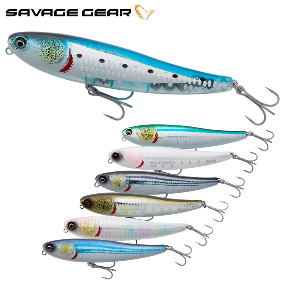 SAVAGE GEAR Topwater Floating Walk The Dog Pencil Lure BULLET MULLET 8cm/8g