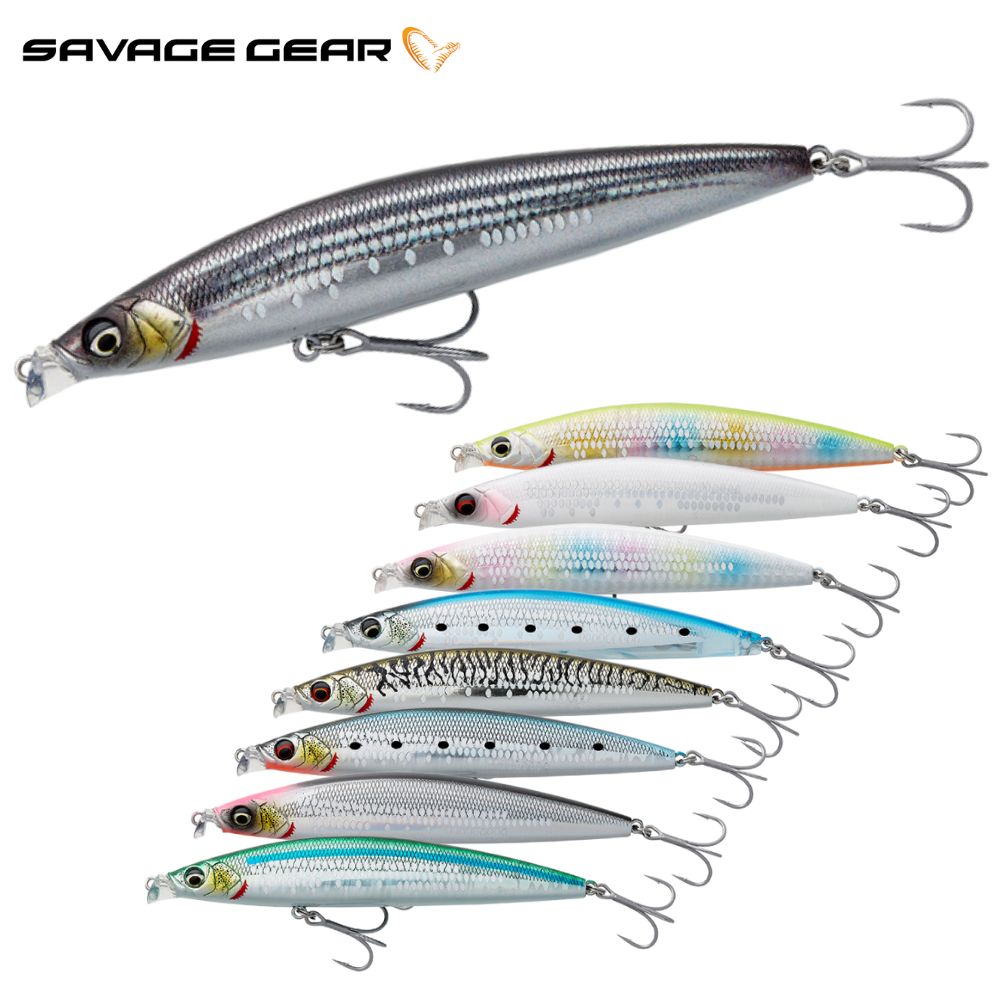 SAVAGE GEAR Sea Bass Fishing Floating Minnow Lure GRAVITY SHALLOW 10cm/14g