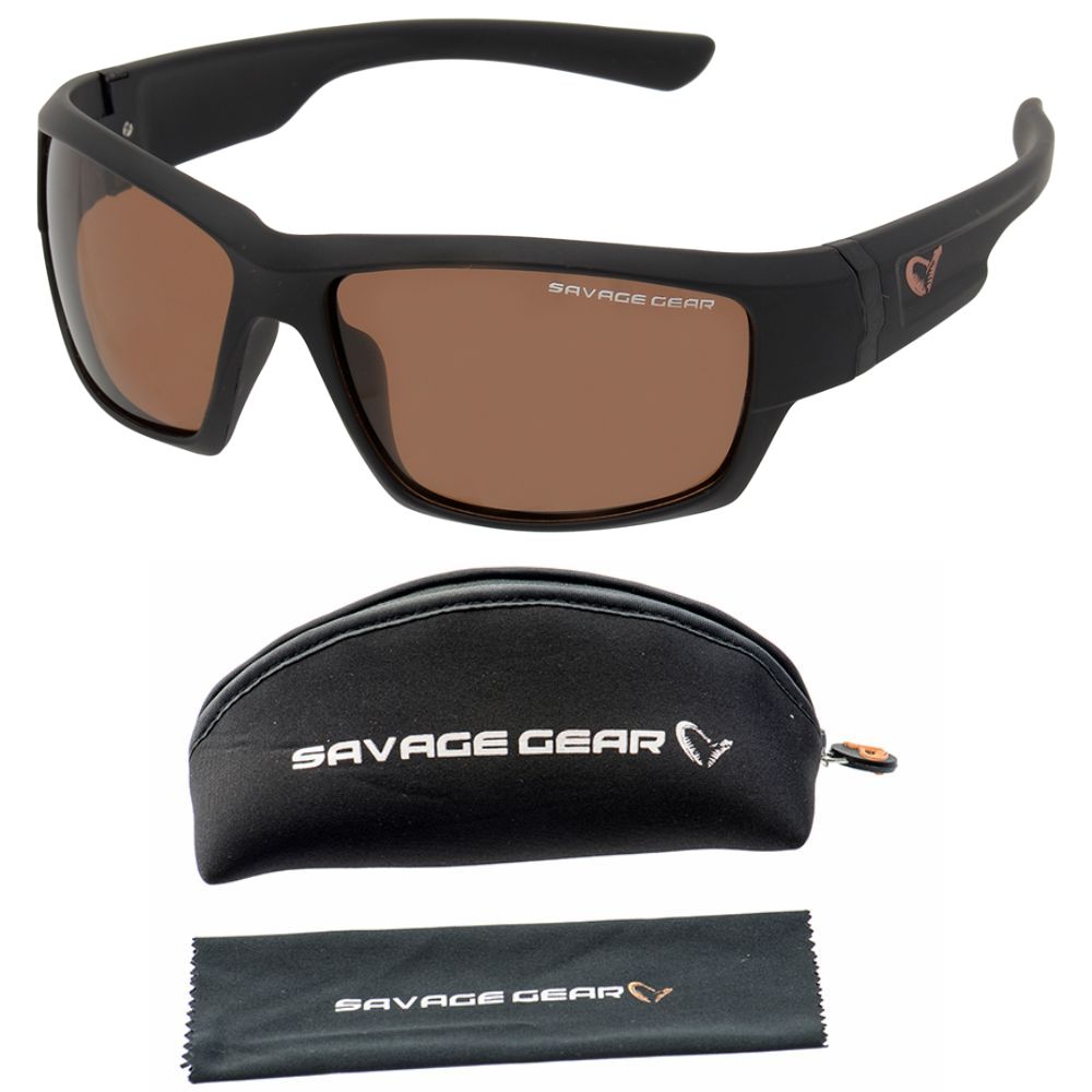 SAVAGE GEAR Polarized Floating Sunglasses AMBER (Sun And Clouds)