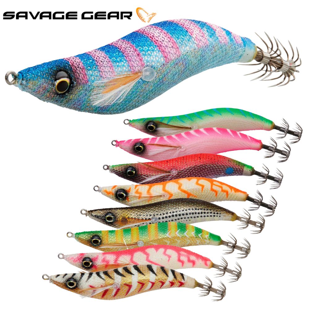SAVAGE GEAR Squid Fishing Cloth Wrapped Lure SUPER CAST EGI 3.0 ND