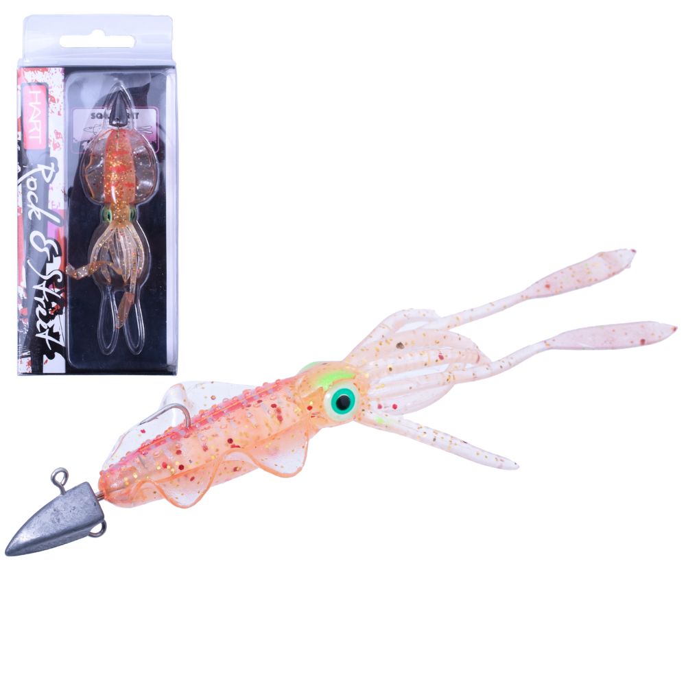 HART Saltwater Ultra Light Fishing Soft Bait Lure RSF SQUID SET 3.5g/100mm #243