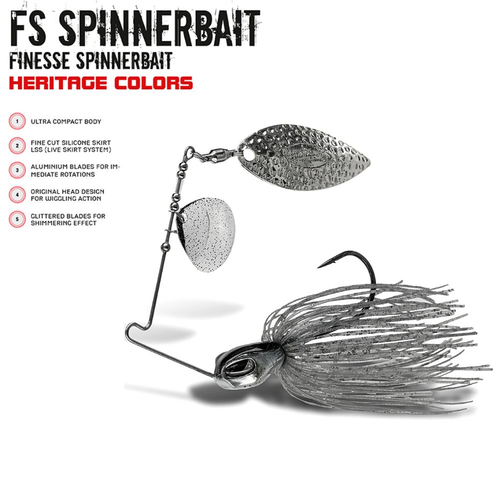 MOLIX Finesse Spinnerbait Willow Tandem Lure FS SPINNERBAIT Heritage Custom #Purple Shinner - Image 3