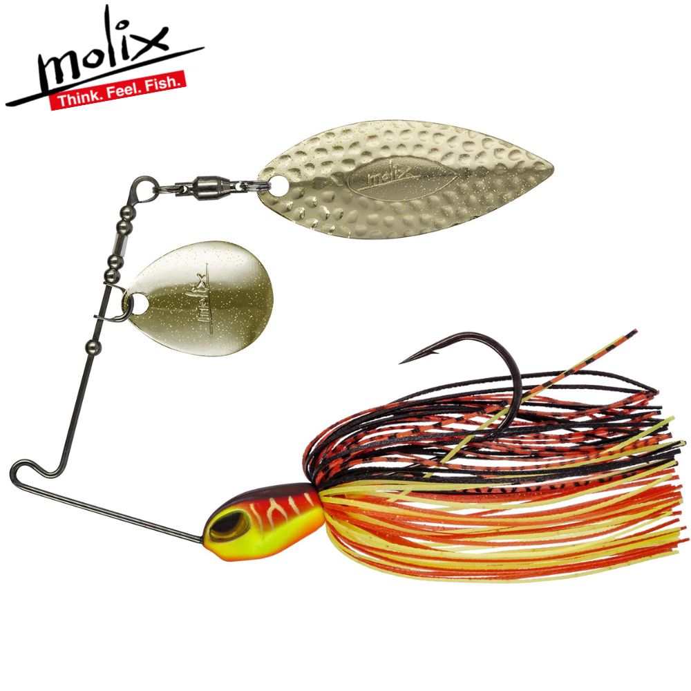 MOLIX Finesse Spinnerbait Willow Tandem Lure FS SPINNERBAIT Heritage Custom #Hot Craw