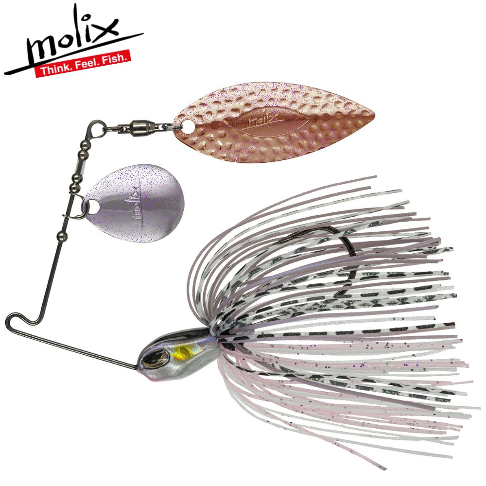 MOLIX Finesse Spinnerbait Willow Tandem Lure FS SPINNERBAIT Heritage Custom #Purple Shinner