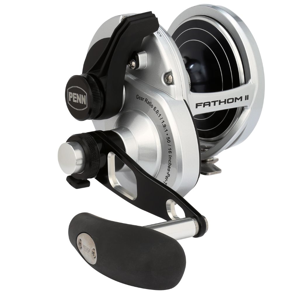 PENN Conventional 2-Speed Right-Handed Reel FATHOM II LEVER DRAG 40NLD2 - Image 2