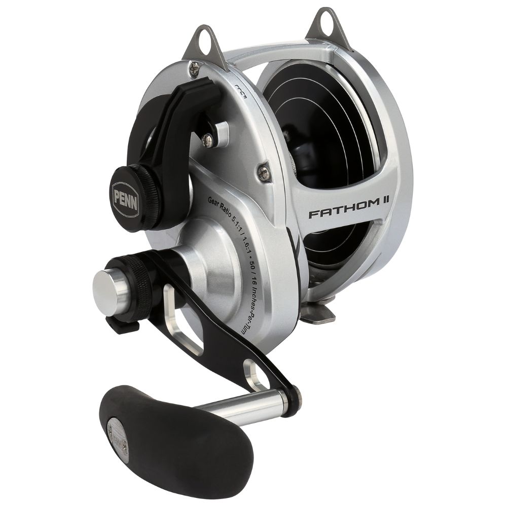 PENN Conventional 2-Speed Right-Handed Reel FATHOM II LEVER DRAG 60NLD2 - Image 2