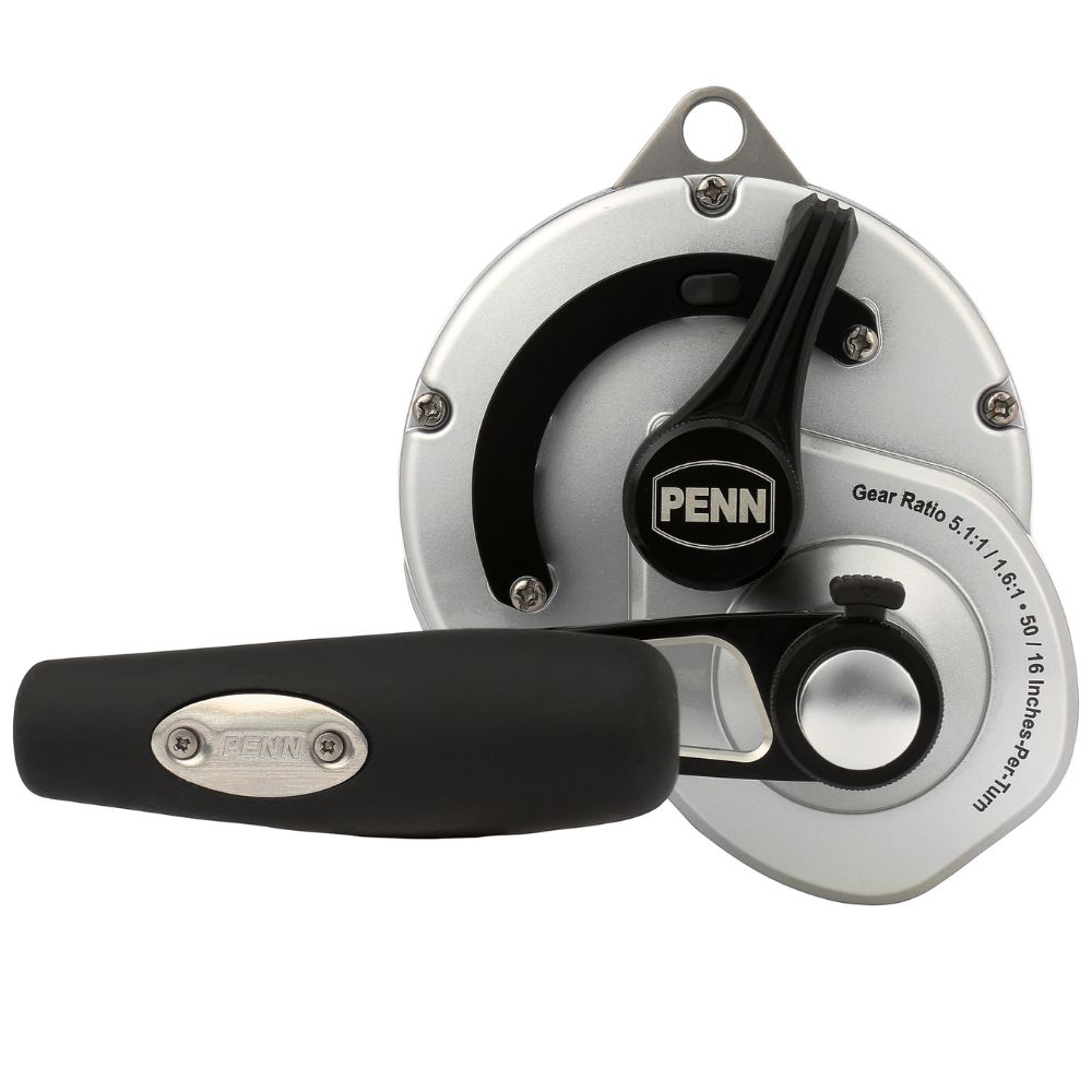 PENN Conventional 2-Speed Right-Handed Reel FATHOM II LEVER DRAG 60NLD2 - Image 6