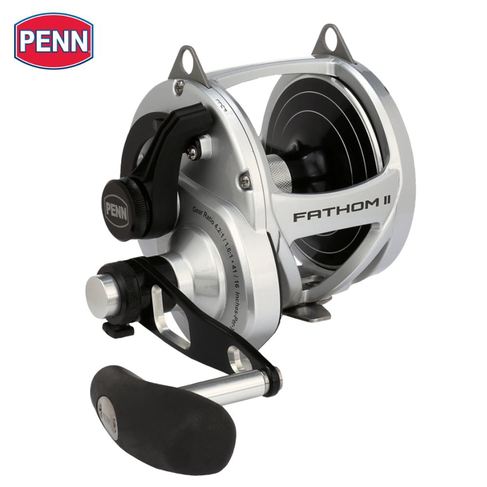PENN Conventional 2-Speed Right-Handed Reel FATHOM II LEVER DRAG 80LD2