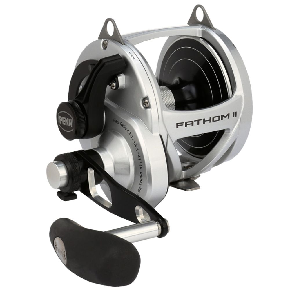 PENN Conventional 2-Speed Right-Handed Reel FATHOM II LEVER DRAG 80LD2 - Image 2