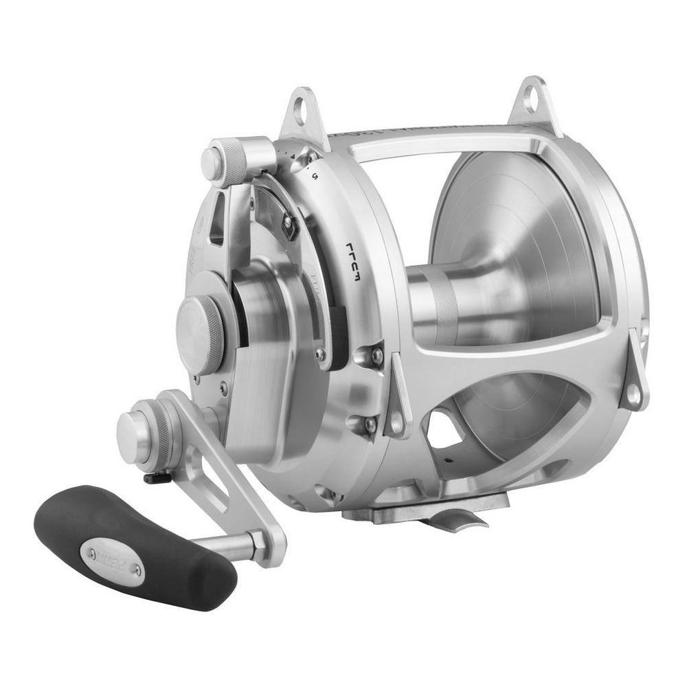 PENN Saltwater Conventional 2 Speed Reel International VI 130VISS Silver - Image 2