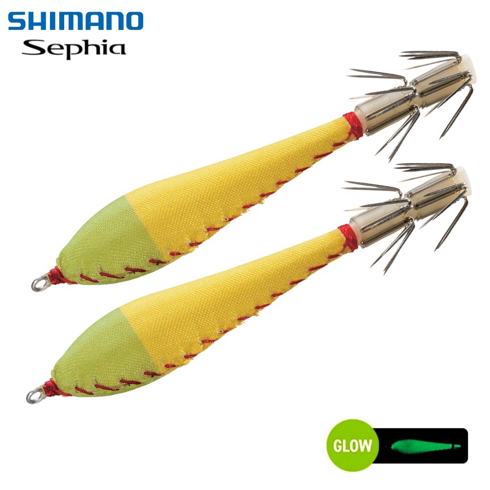 SHIMANO Squid Fishing Floating Squid Jig Lure SEPHIA FUWA FUWA SUTTE II S Chart/Yellow