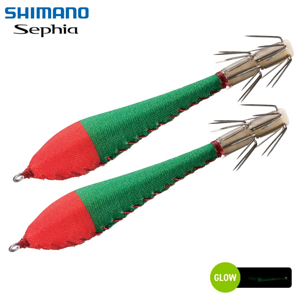 SHIMANO Squid Fishing Floating Squid Jig Lure SEPHIA FUWA FUWA SUTTE II S Red/Green